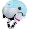 CAIRN Casque De Ski Junior ANDROID VISOR- Turquoise / Neon Pink -Promos Skis Boutique cairn jr android visor j turquoise neon pink casque visiere 2023