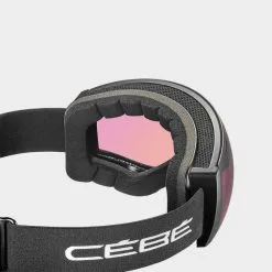 Cébé CEBE Masque De Ski CLOUD - S2 - BLACK MATTE ROSE FLASH PINK -Promos Skis Boutique cebe cloud s2 black matte rose flash pink masque 2023 2